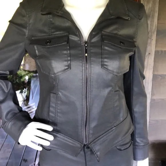 White House Black Market 2 piece Modal Spandex Jacket Pants Suit Size 8 …