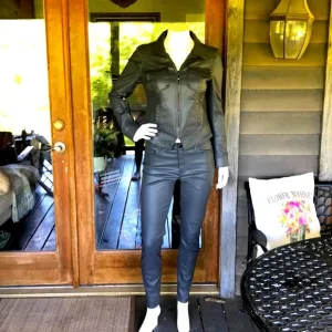White House Black Market 2 piece Modal Spandex Jacket Pants Suit Size 8 …