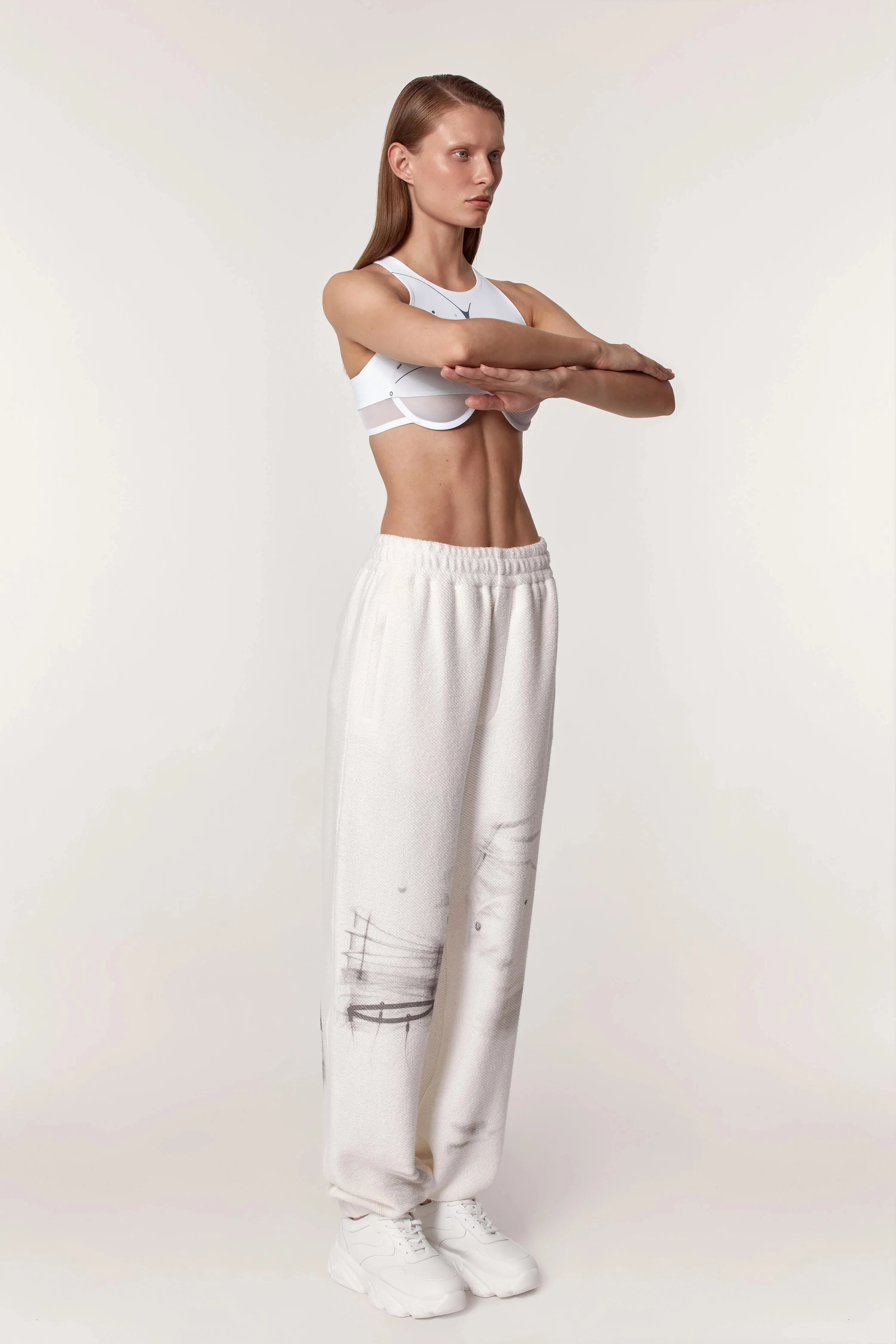 White space suit pants