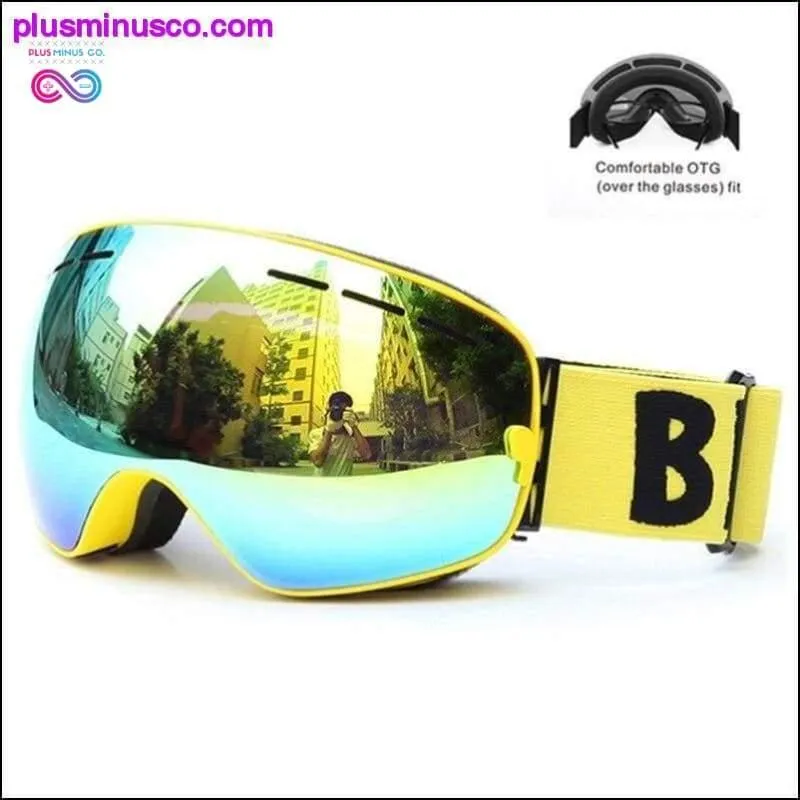 Winter Ski Goggles Double Layers Outdoor UV Protection