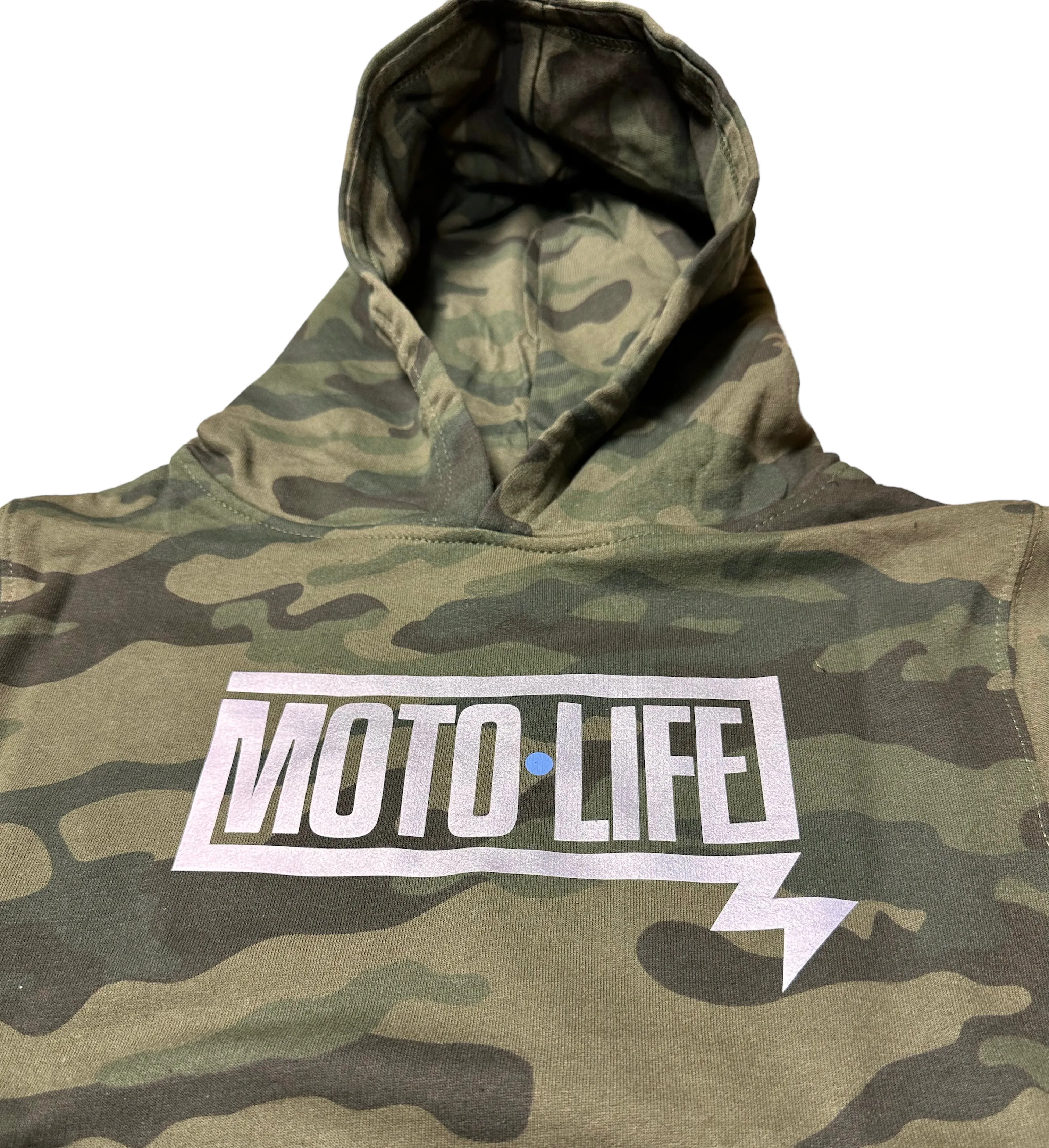 Youth Forest Camo Reflective/blue Box logo