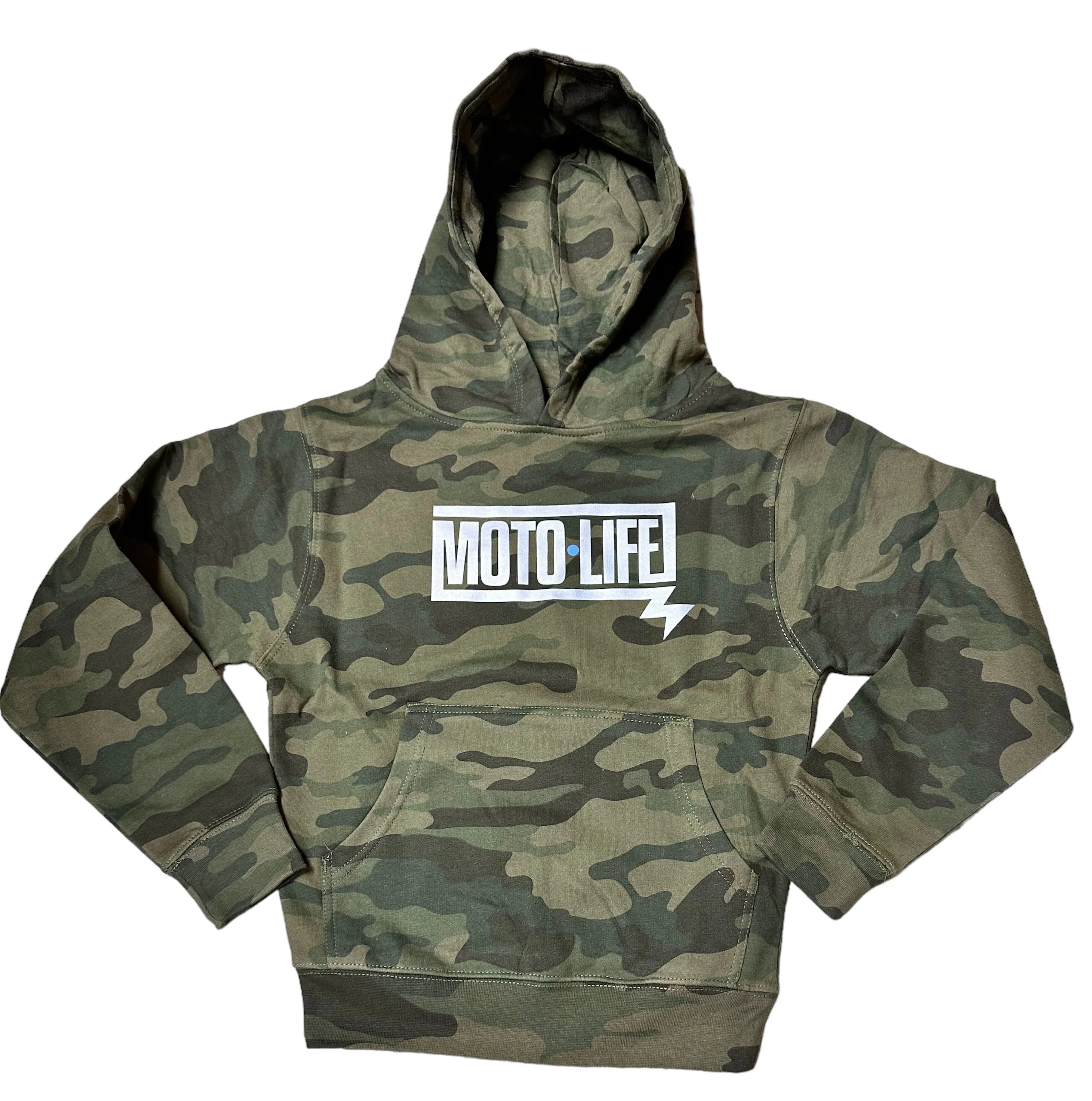 Youth Forest Camo Reflective/blue Box logo